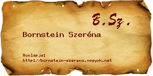 Bornstein Szeréna névjegykártya
